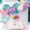 6 Pcs Mermaid Sea Foil Balloons, Mermaid Tail Sea Shell Mylar Balloons